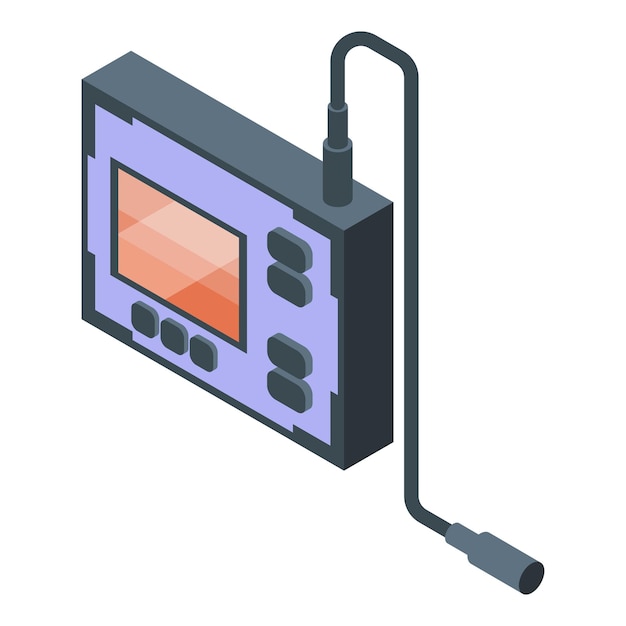 Endoscope device icon Isometric of Endoscope device vector icon for web design isolated on white background