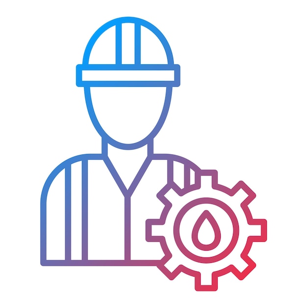 Engineer icon vector image Can be used for Petrol Industry