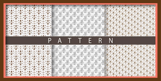 Enkle mønsterelementer av nye mønstre, fargerike, minimale, geometriske mønstre, Premium Vektor