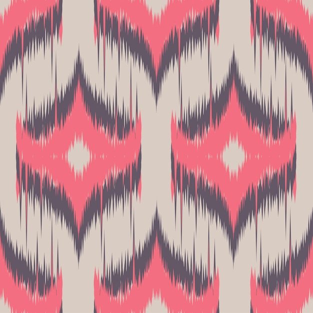 Ethnic ikat seamless pattern in tribal Aztec geometric ethnic ornament print