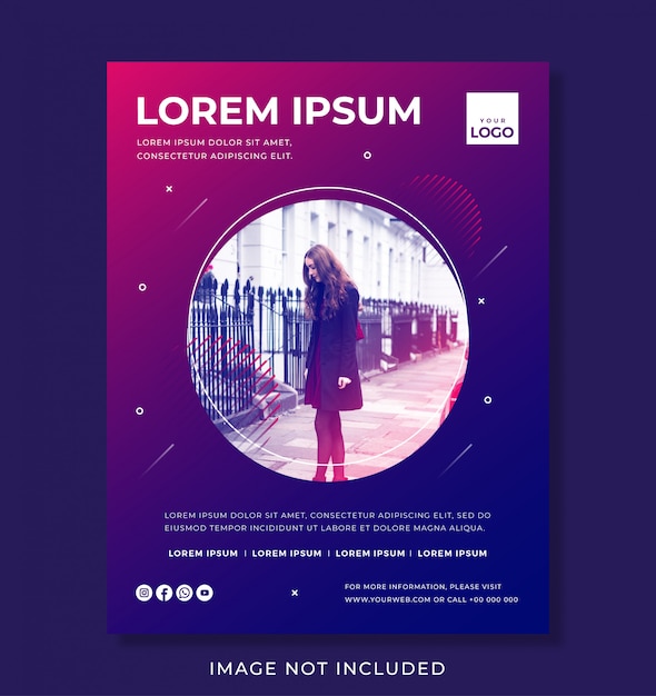 Event poster for business