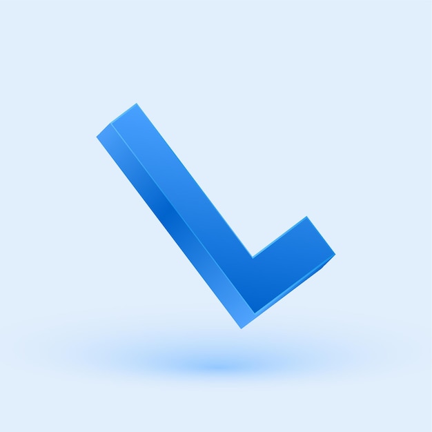 exclusive 3d blue letter l icon with sleek cool background