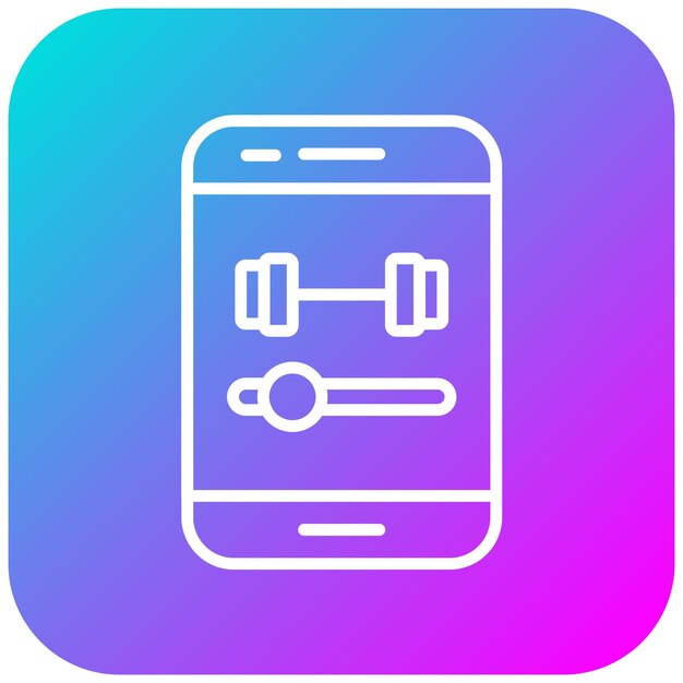 Exercise Tutorial vector icon Can be used for Workout App iconset