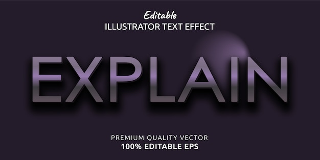 explain editable text style effect