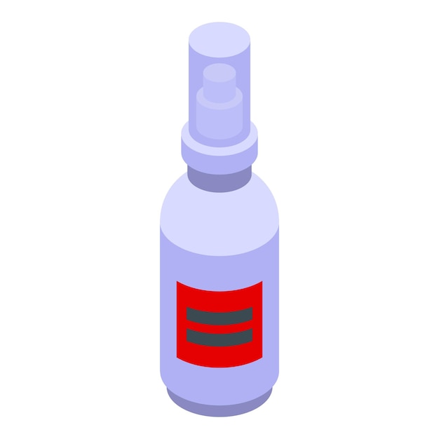 eyebrow spray icon isometric vector eye makeup beauty care