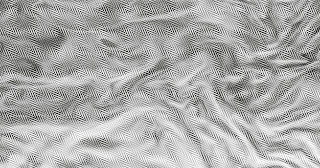 Fabric texture background monochrome halftone zig zag pattern