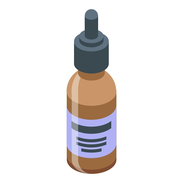 face care dropper icon isometric vector facial botox procedure