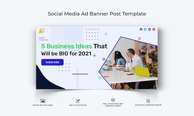Facebook-annonsebannermal for oppstartsbedrifter