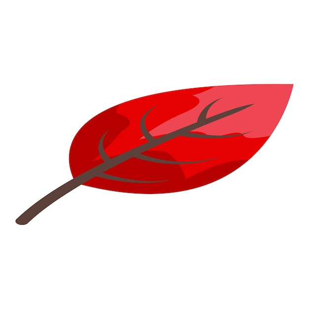 fall leaves icon isometric of fall leaves vector icon for web design isolated on white background