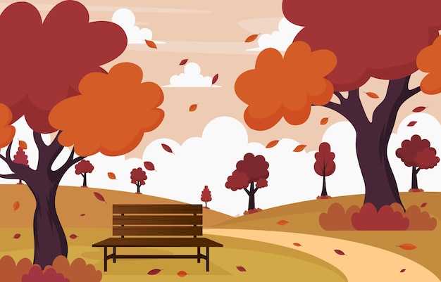 Fallen Leaves Background