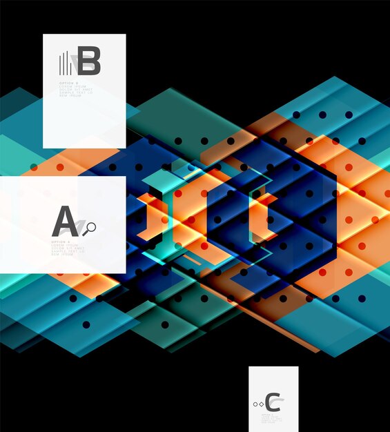 Fargerik abstrakt former-bakgrunn Minimalistisk design