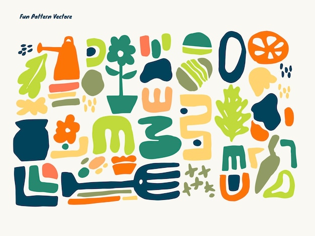 Farm childhood pattern vector
