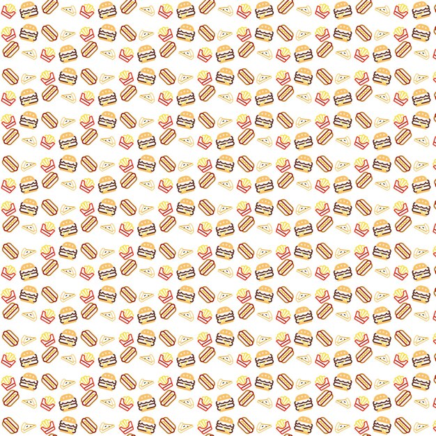 fast food pattern design