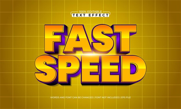 fast speed editable text effect with a team and champion text style
