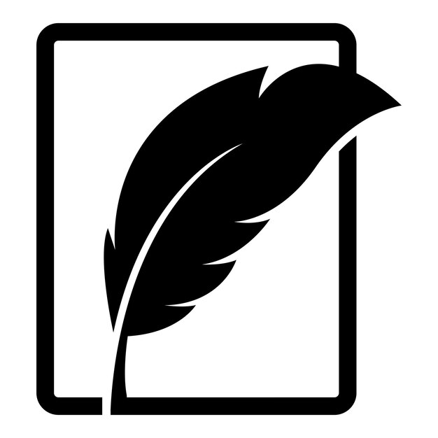 Feather Logo Template Vector Icon Design
