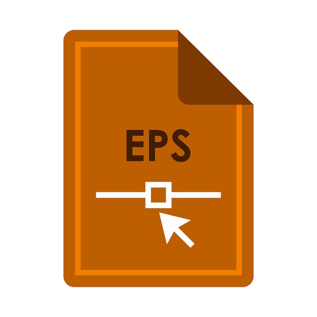 file eps icon in flat style isolated on white background document type symbol vector illustration