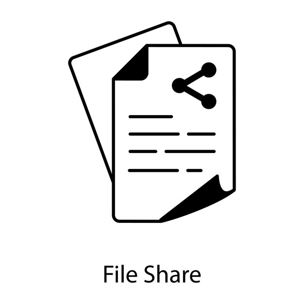 Files and Folders Linear Icon