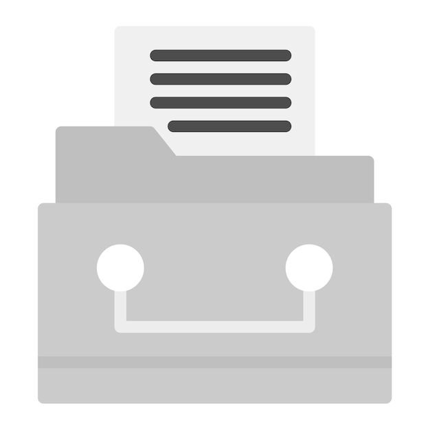 files in drawer icon vector image can be used for trading