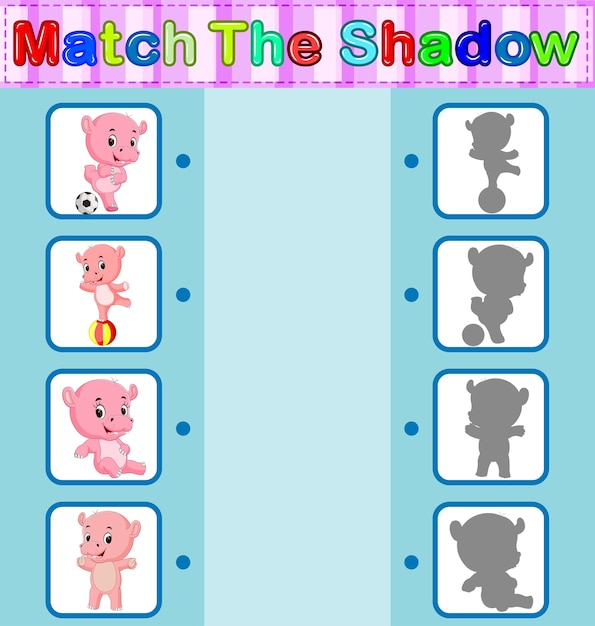 find the correct shadow of the hippo