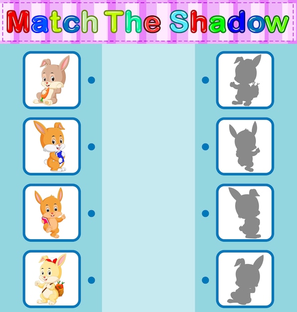 find the correct shadow of the rabbit