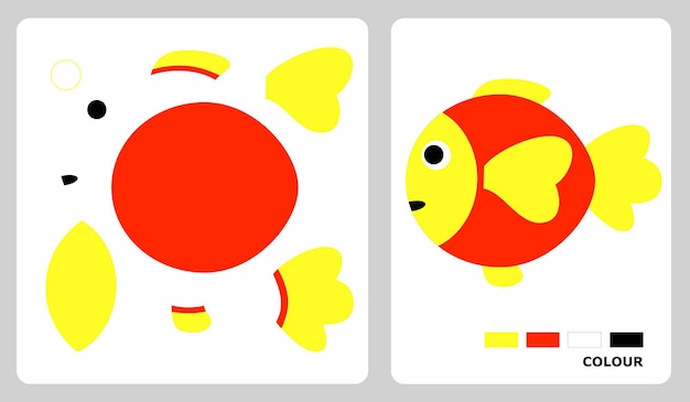 fish patterns for applique patchwork and paper crafts in cut and paste puzzle patterns