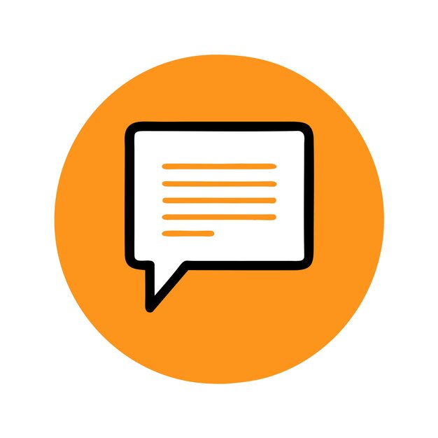 Flat Chat bubble Icon PNG Transparent Vector Layer Illustration