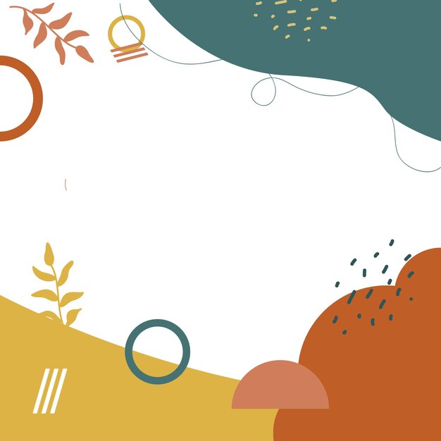 flat design abstract background with warm color