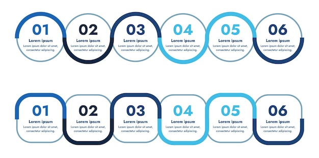 Flat infographic set