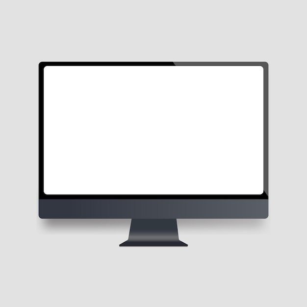 flat screen monitor mockup design