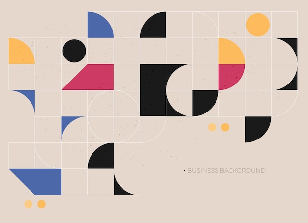 Flat vector Minimal geometric background Dynamic shapes composition Eps10 vector