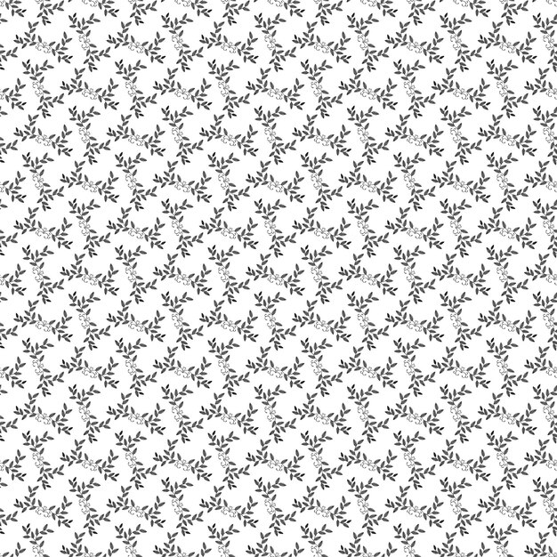 Flatt design med mønster av små blomster