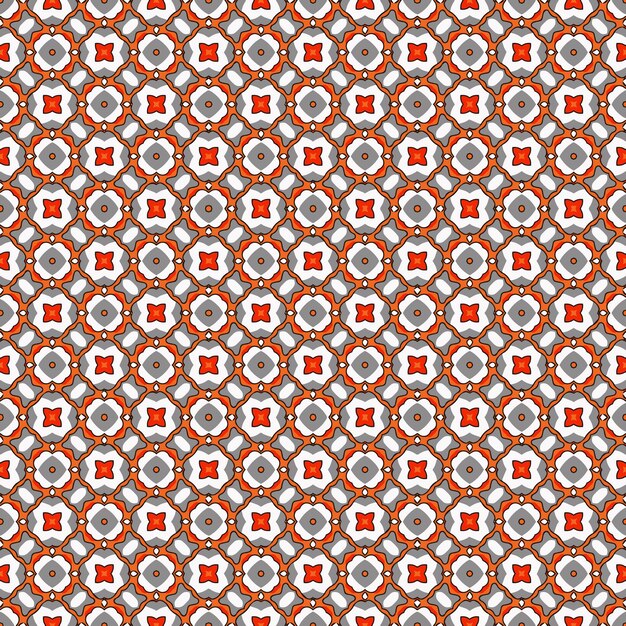 Flerfarget tekstur og mal for sømløst mønster. Flerfarget fargerik grafisk ornamental design. Fargede mosaikkornamenter. Vektorillustrasjon