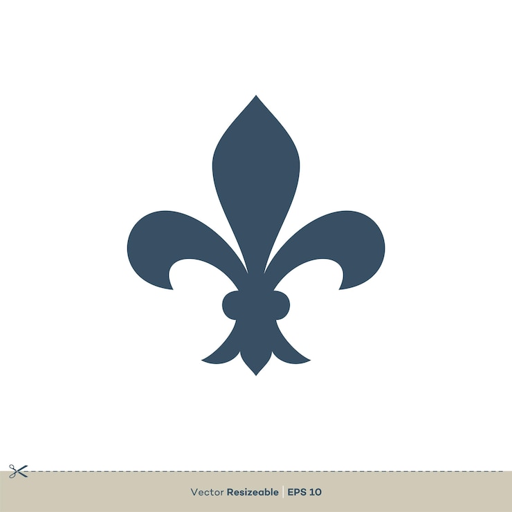 Vektor fleur de lis ikon vektor logo mal illustrasjon design vektor eps 10