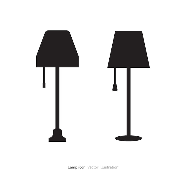 Floor lamp icon design vector illustration