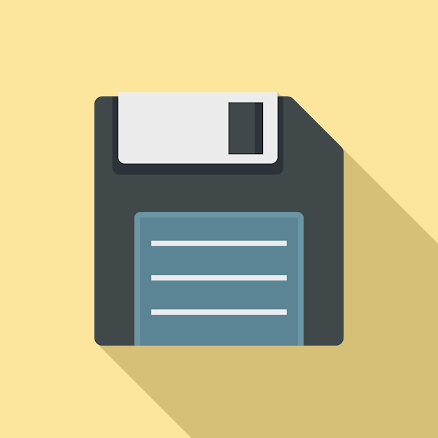 Floppy disk icon Flat illustration of Floppy disk vector icon for web design