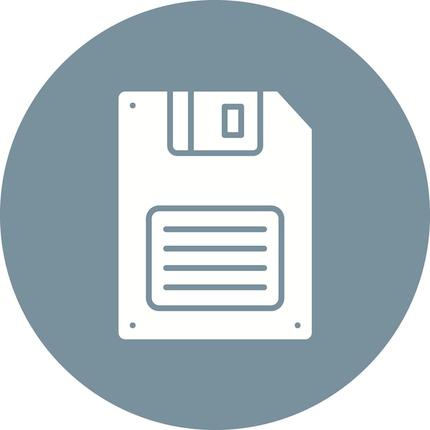Floppy Disk Vector Illustration Style