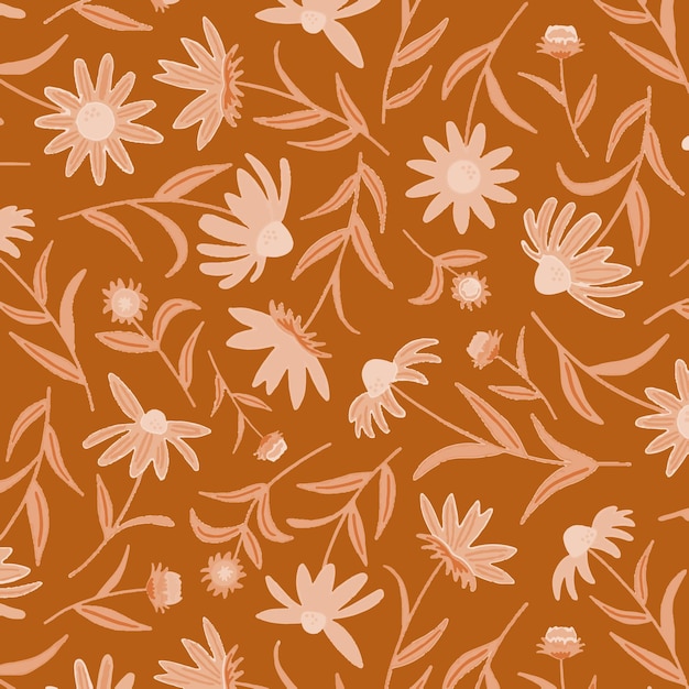 floral Pattern Design Art Blossom Illustration Vector Art Suitable for fabric Textille Print