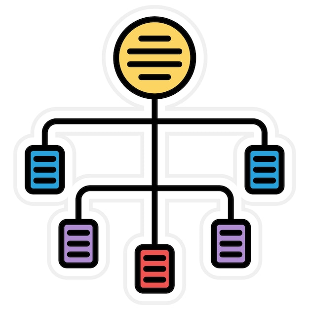 flowchart icon vector image can be used for ux and ui