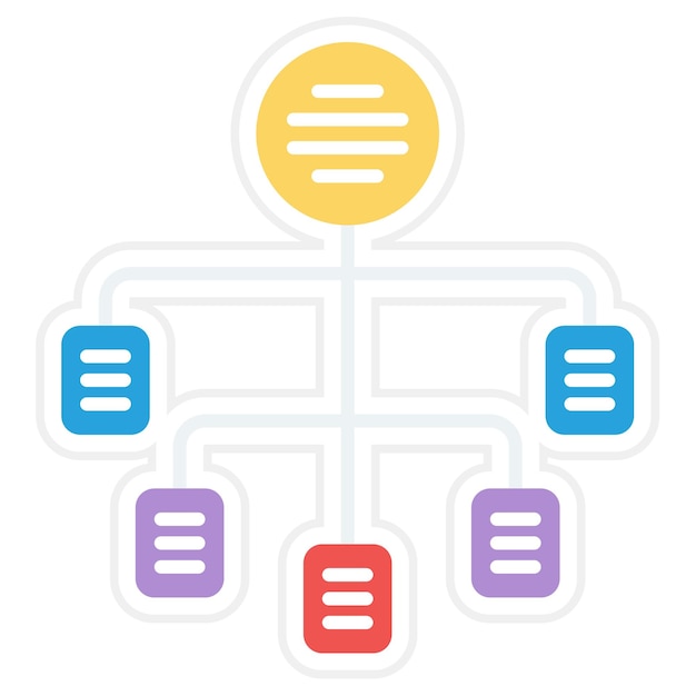 flowchart icon vector image can be used for ux and ui
