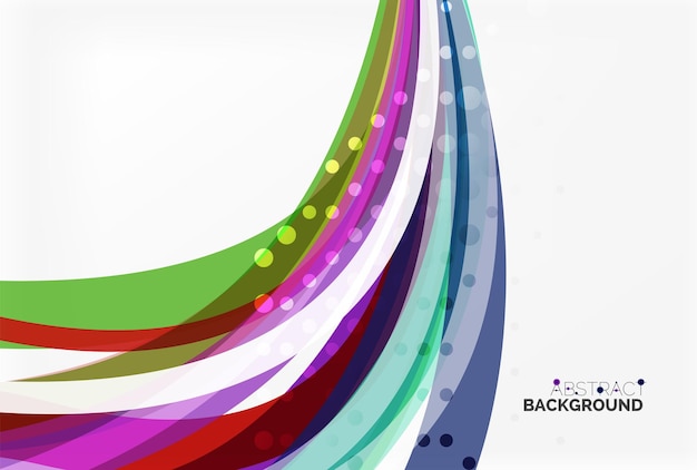 Flowing abstract background Vector template background for workflow layout diagram number options or web design