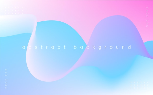 Fluid gradient background colorful holographic abstract background vector illustration