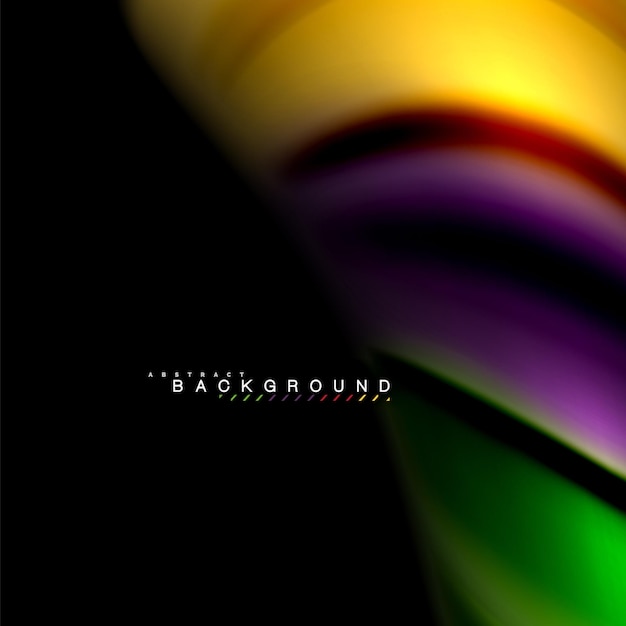 Fluid mixing colors vector wave abstract background design Colorful mesh waves
