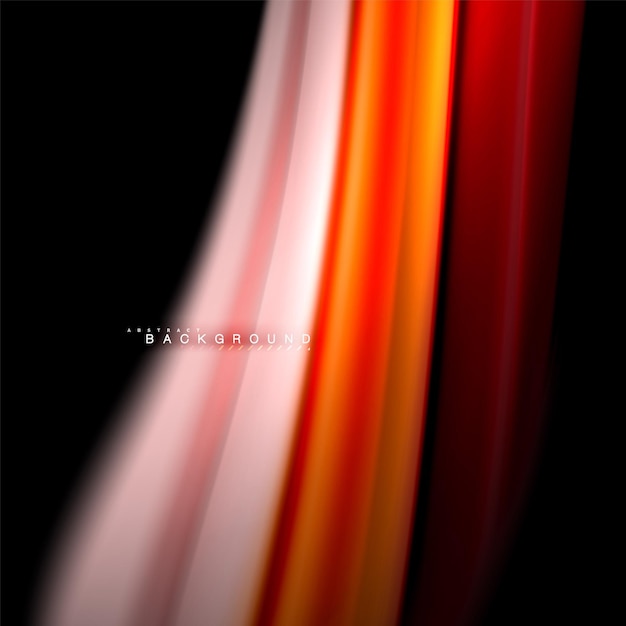 Fluid mixing colors vector wave abstract background design Colorful mesh waves