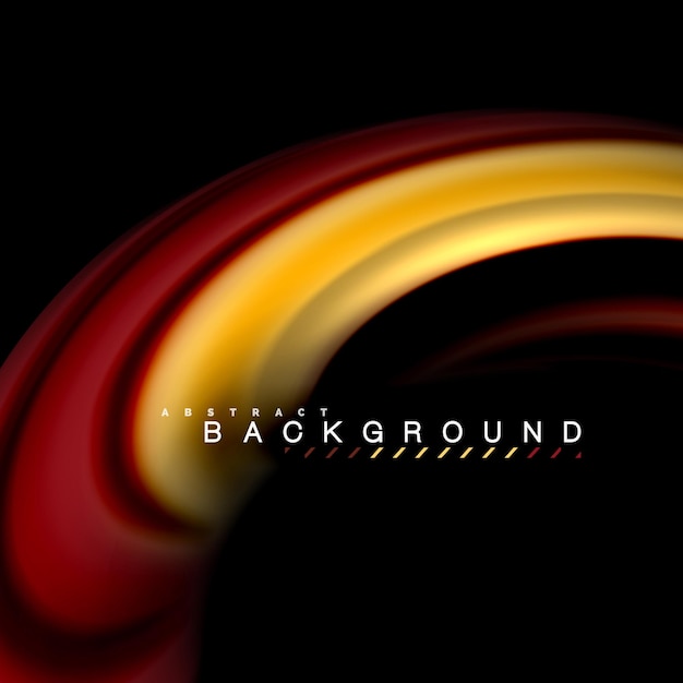 Fluid mixing colors vector wave abstract background design Colorful mesh waves