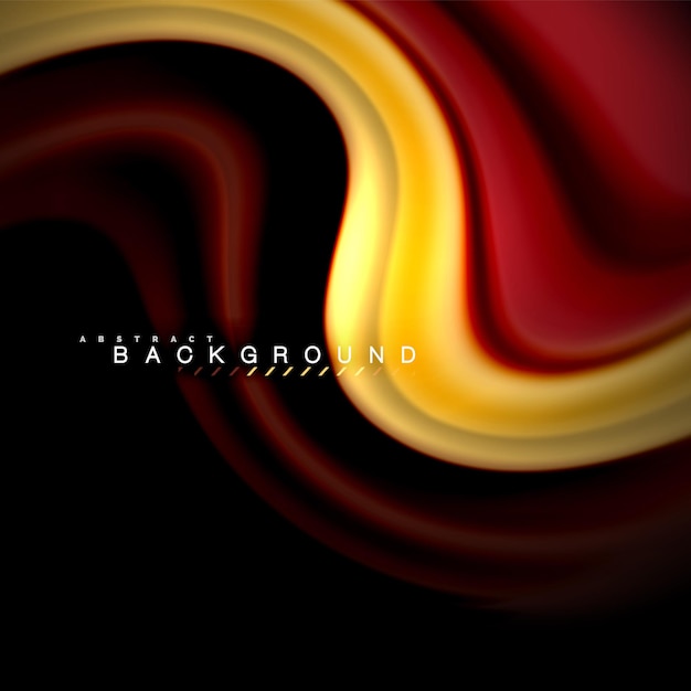 Fluid mixing colors vector wave abstract background design Colorful mesh waves