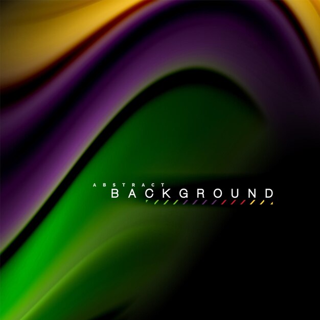 Fluid mixing colors vector wave abstract background design Colorful mesh waves