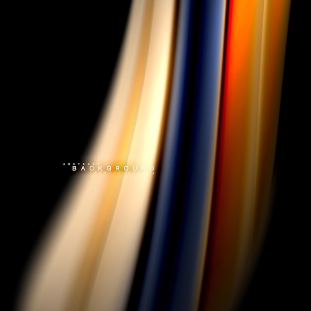 Fluid mixing colors vector wave abstract background design Colorful mesh waves