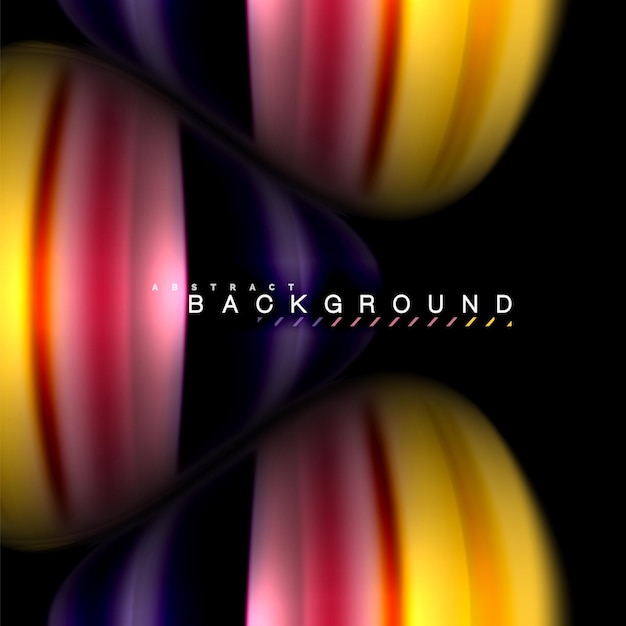 Fluid mixing colors vector wave abstract background design Colorful mesh waves