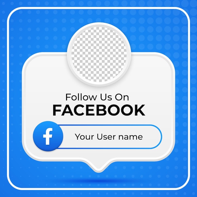 Følg oss på Facebook-banner for sosiale medier