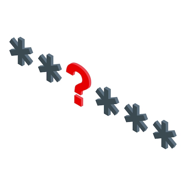 forgotten password question mark replacing asterisk characters in password field